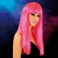 Cabaret Wig Bright Pink Long