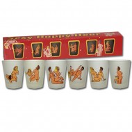 Sexy Happy Hour Shot Glasses Set Of 6