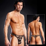 Blue Line Camouflage Mesh GString