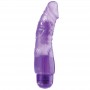 Purple Penis Shaped 7 Inch Multi Speed Vibrator