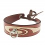 House of Eros Swirl Pattern Collar Brown and Cream With Ring