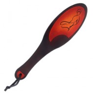 House of Eros Leather Shoe Paddle Dark Red