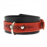 House of Eros Red and Black Tribal Collar