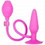 Pink Booty Call Pumper Silicone Inflatable Anal Plug Medium