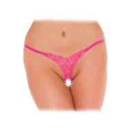 Detailed Crotchless GString Pink