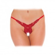 Red Crotchless GString