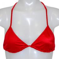 Cstring Triangle Bikini Top Red